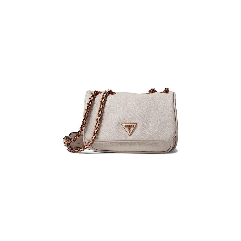 "GUESS Becci Mini Convertible Crossbody Flap (Seashell) Handbag "
